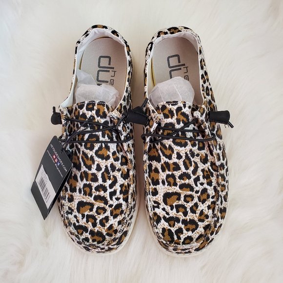 women's cheetah print hey dude shoes